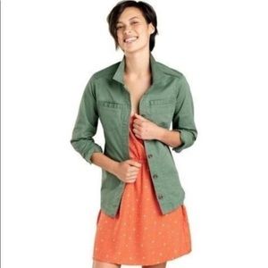 Toad & Co Hillrose sleeveless salmon coral fern XL